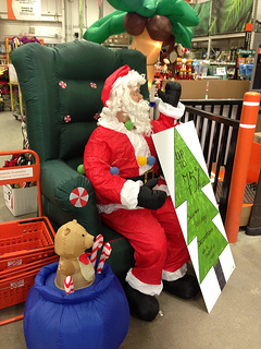 Santa at Home Depot
