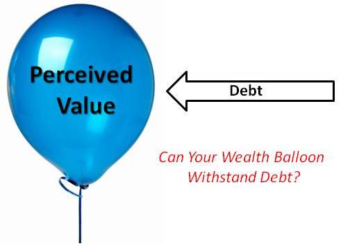 Yes, I could have made a crass comment about how one "poke" from debt could deflate this balloon